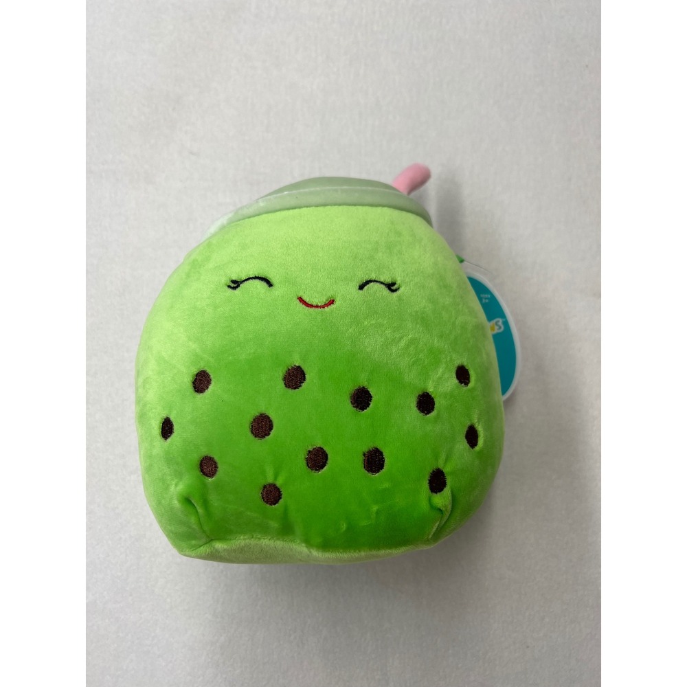 Squishmallows Sevda 7.5" Green Boba‎ Tea Plush NWT 2021 Bubble Tea Cup Cute